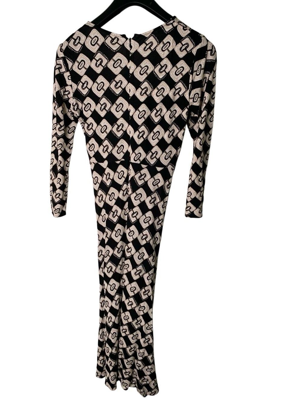 Diane Von Furstenberg Timmy ruched jersey midi dress women's size 4 - Picture 3 of 4
